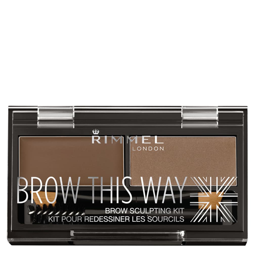 Brow This Way Zestaw Cień + Pomada Do Brwi z Pędzelkiem Medium Brown