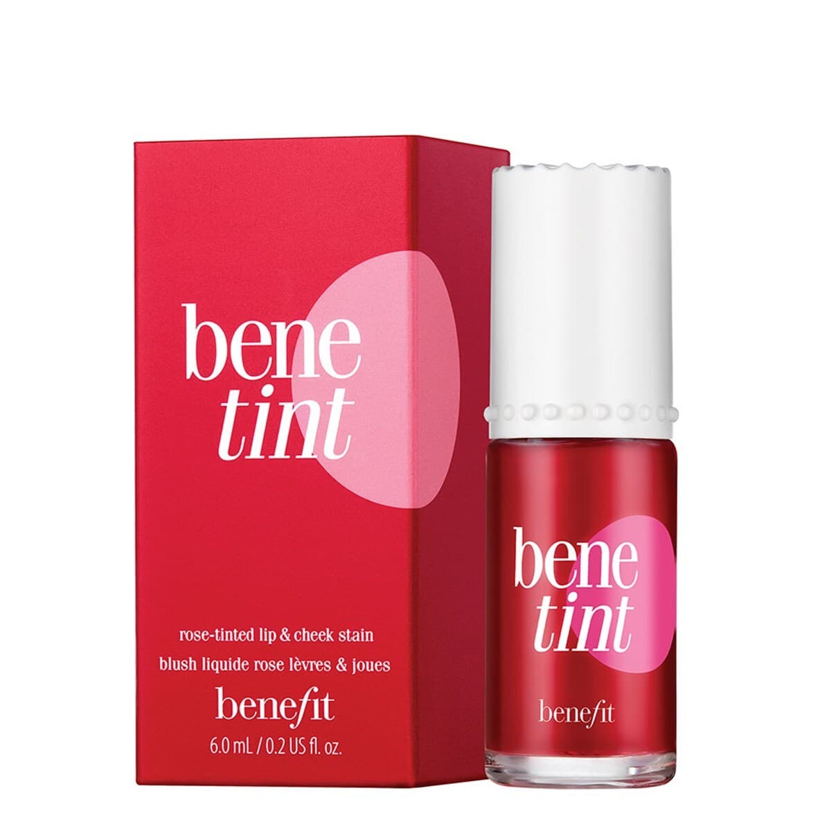 Benetint Cheek & Lip Stain róż w płynie do ust i policzków Czerwony