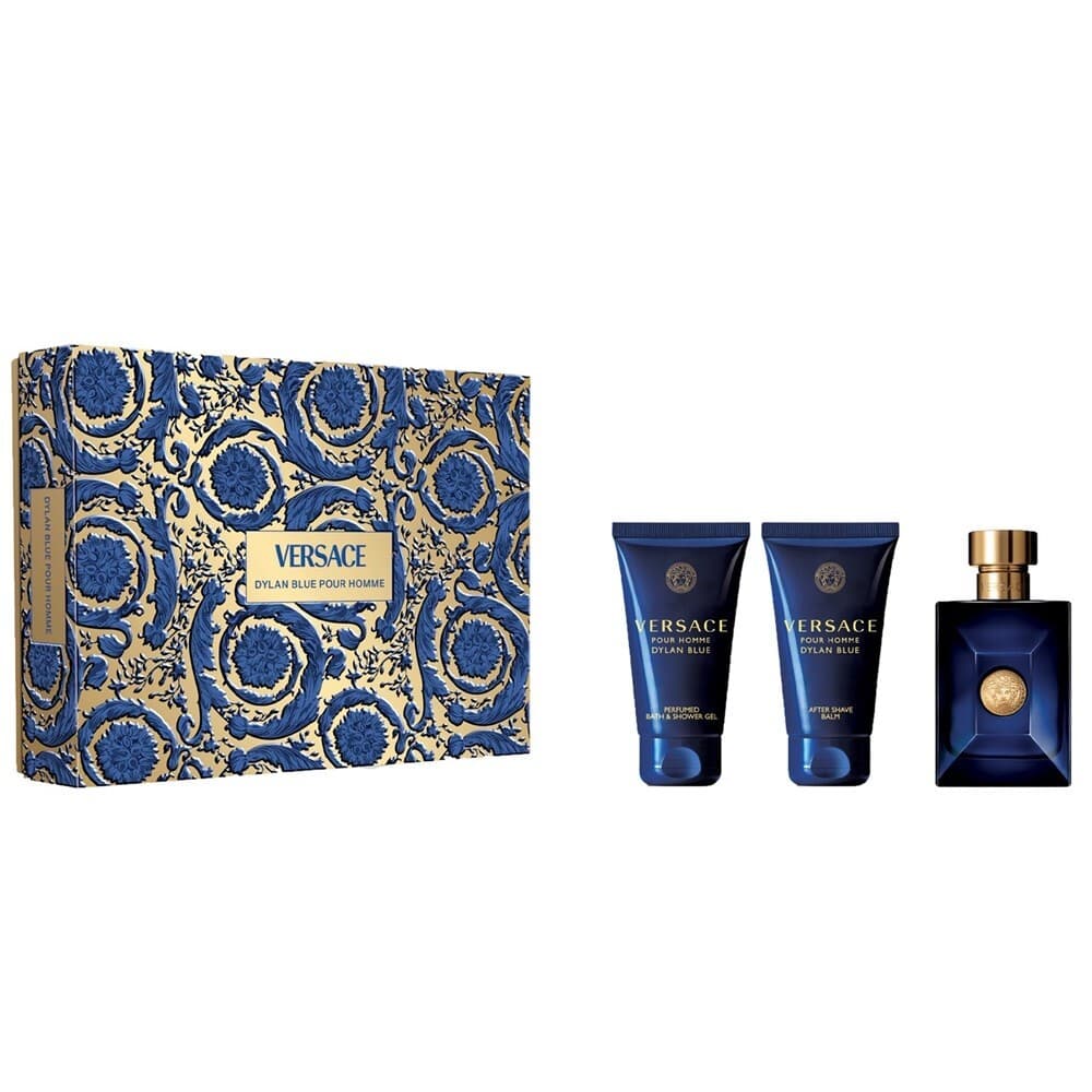 Pour Homme Dylan Blue zestaw woda toaletowa spray + żel pod prysznic + balsam po goleniu (M)
