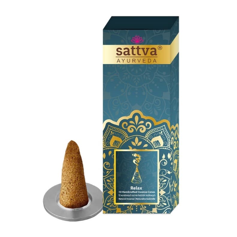 Sattva Incense Sticks Cones kadzidła stożkowe Relax