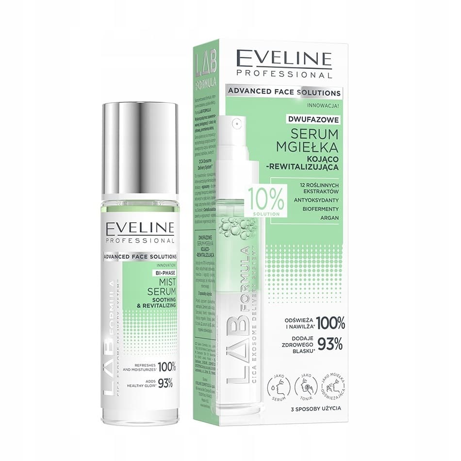 Eveline Lab Formula Dwufazowe serum mgiełka kojąca do twarzy