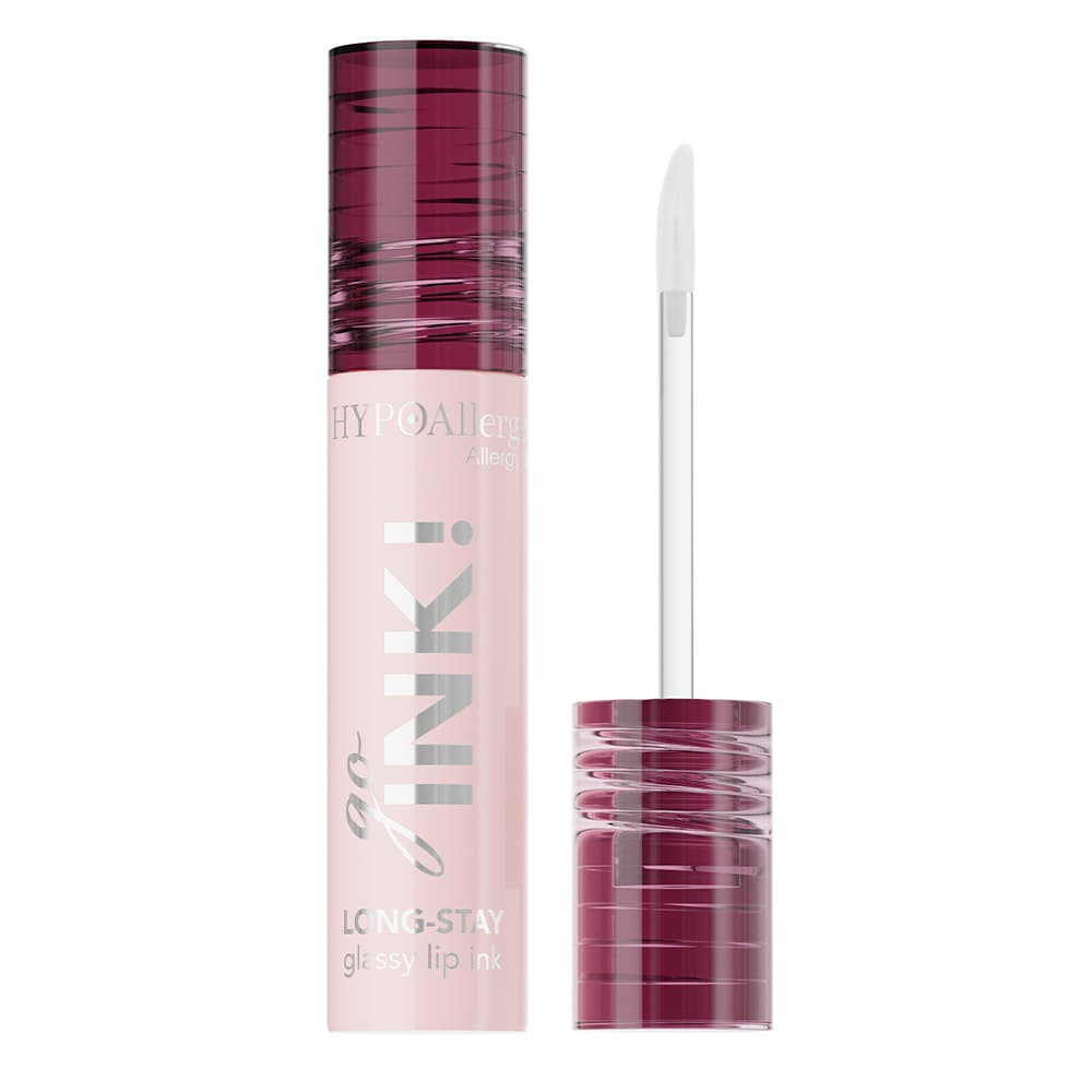 Hypoallergenic GoInk! Long-Stay Glassy Lip Ink, hypoalergiczna supertrwała pomadka w płynie, 03