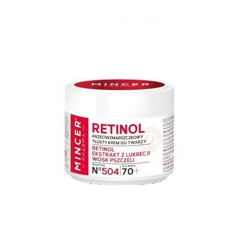 Pharma, Retinol 70+, krem przeciwzmarszczkowy tłusty nr 504