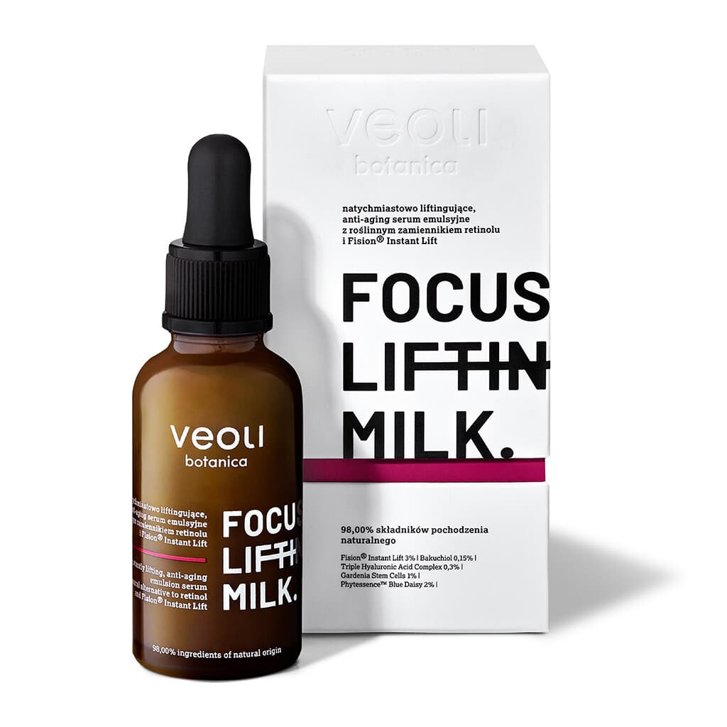 Serum natychmiastowo liftingujące z roślinnym zamiennikiem retinolu FOCUS LIFTING MILK