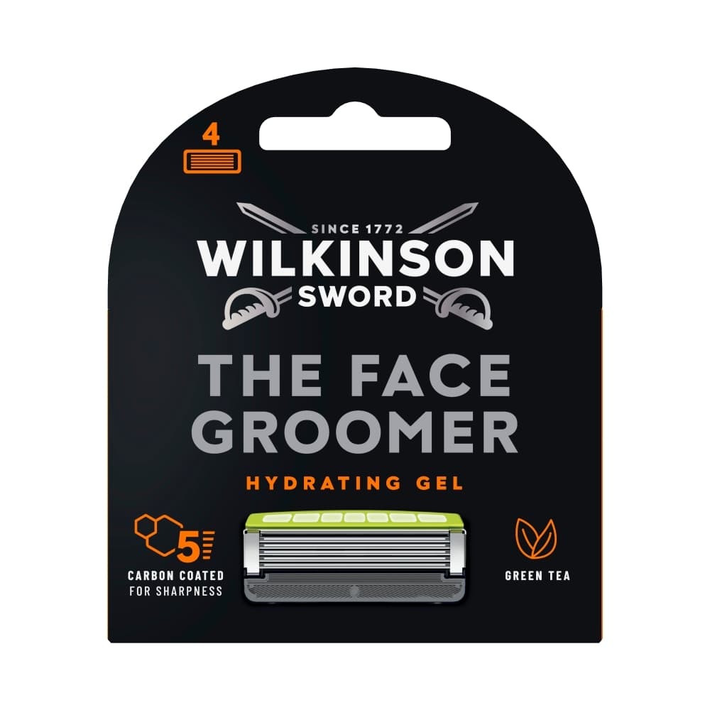 The Face Groomer wkład z 5 ostrzami i żelem nawilżającym
