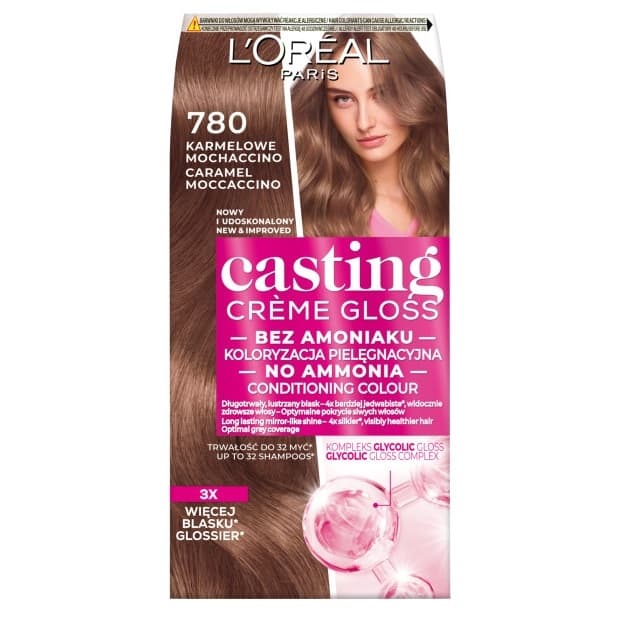 Paris Casting Creme Gloss farba do włosów 780 Karmelowe Mochaccino