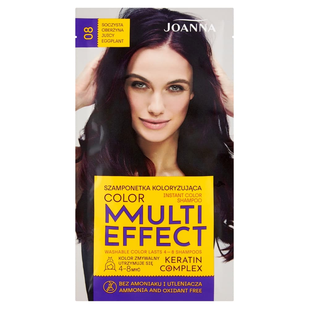 Multi Effect, szamponetka koloryzująca nr 08 Soczysta Oberżyna