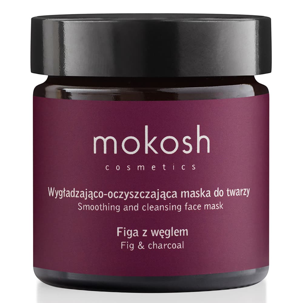 wygładzająco-oczyszczająca maska do twarzy, figa z węglem