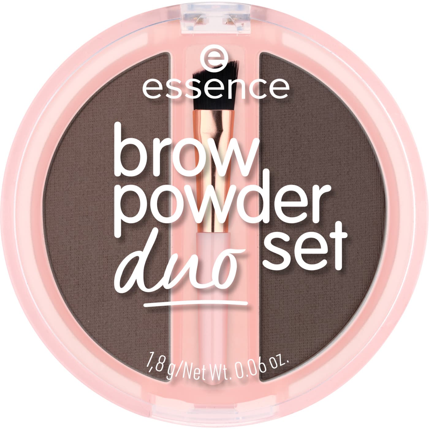 Brow Powder Duo Set, pudrowy zestaw do brwi, efekt zdefiniowanych brwi, 03 - Dark
