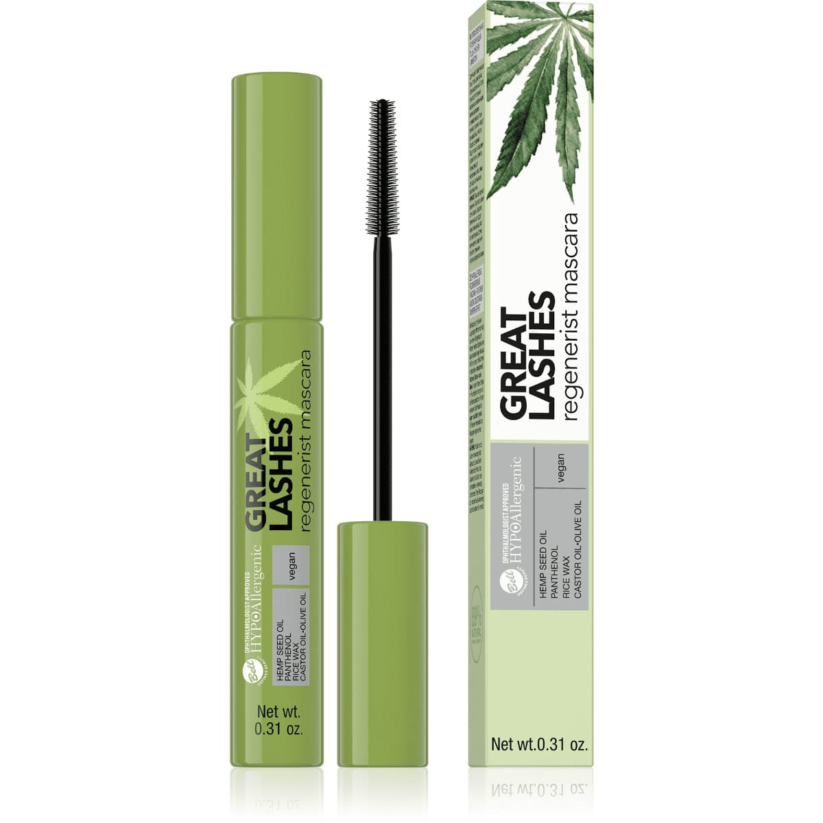 HYPOAllergenic - GREAT LASHES Regenerist Mascara - Regenerujący tusz do rzęs -