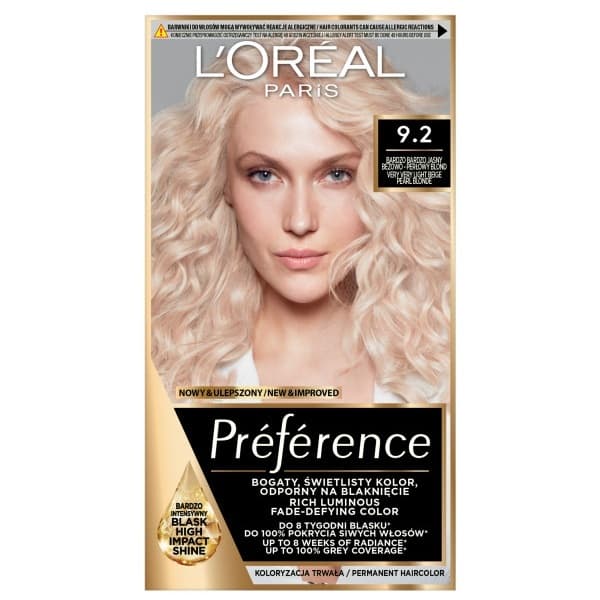 Paris Préférence 9.2 Warsaw bardzo jasny beżowo-perłowy blond