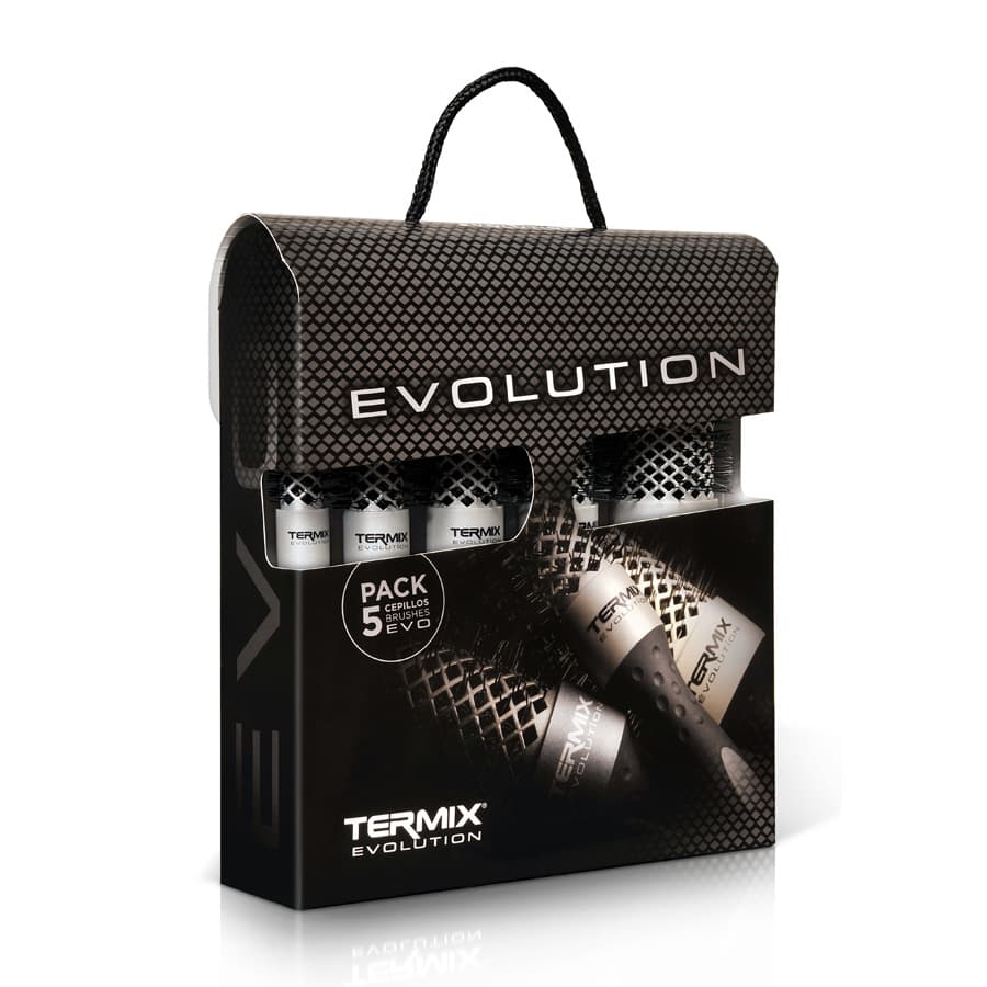 Evolution Basic, zestaw 5 szczotek do włosów, różne rozmiary