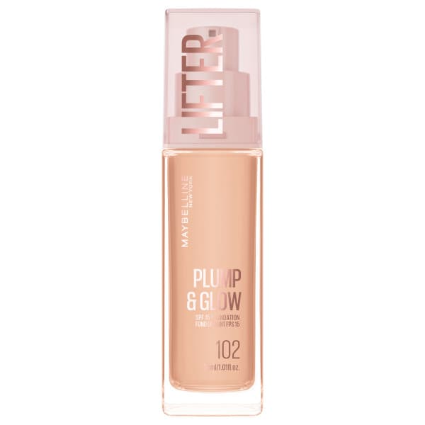 Maybelline Lifter Plump & Glow podkład rozświetlający 102
