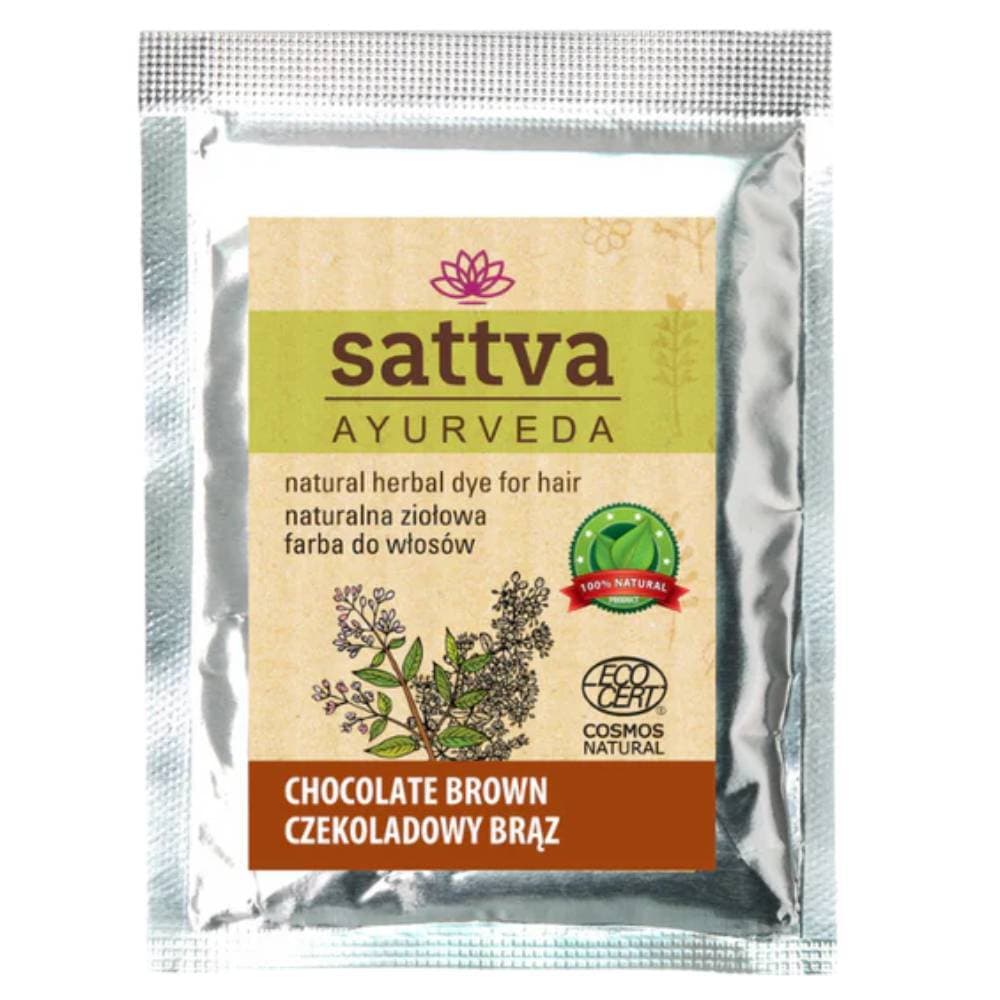 Sattva Naturalna ziołowa farba do włosów Czekoladowy brąz