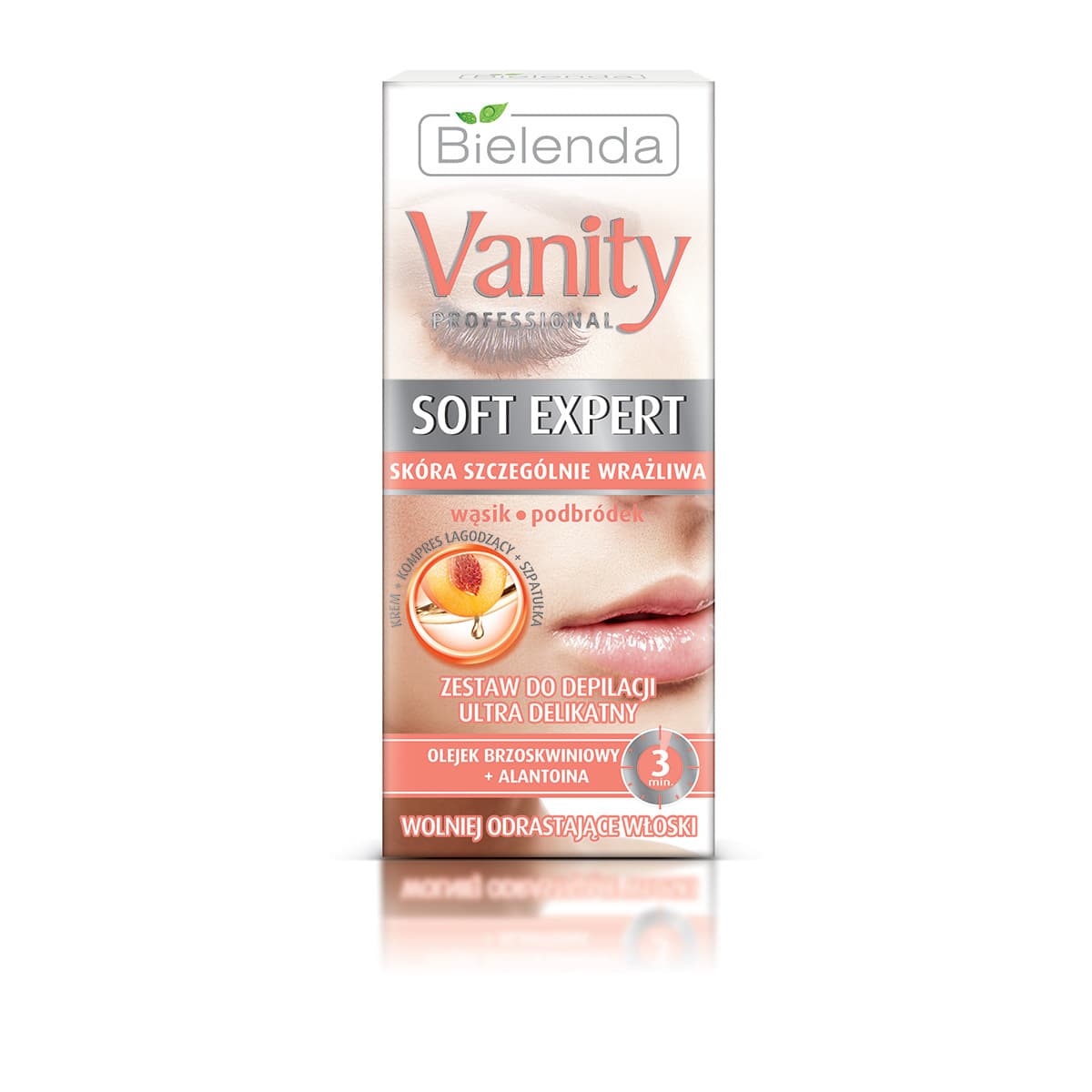 Vanity Professional - Soft Expert - Ultra Gentle Hair Removal Set - Mustache and Chin - Ultra delikatny zestaw do depilacji wąsika i podbródka