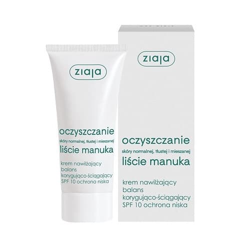 Oczyszczanie-liście manuka Krem nawilżający balans korygująco-ściągający SPF 10