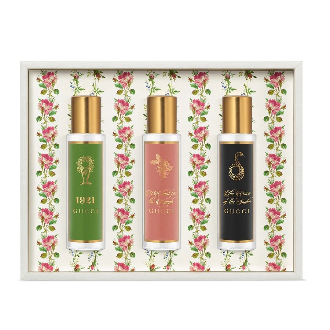 Gucci The Alchemist's Garden zestaw 1921 woda perfumowana spray + A Chant for the Nymph woda perfumowana spray + The Voice of the Snake woda perfumowana spray (U)