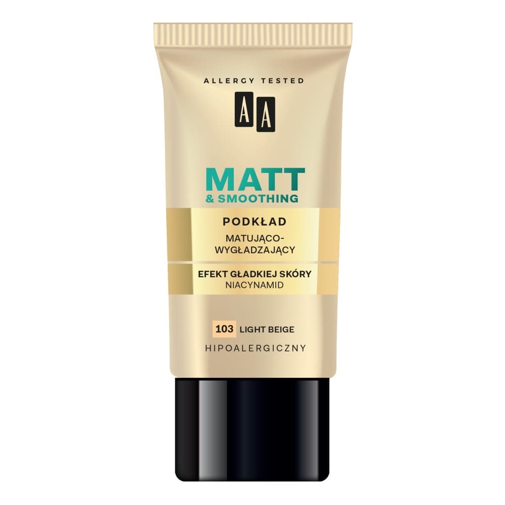MATT & SMOOTHING Foundation - Matująco-wygładzający podkład do twarzy - - 103 Light Beige