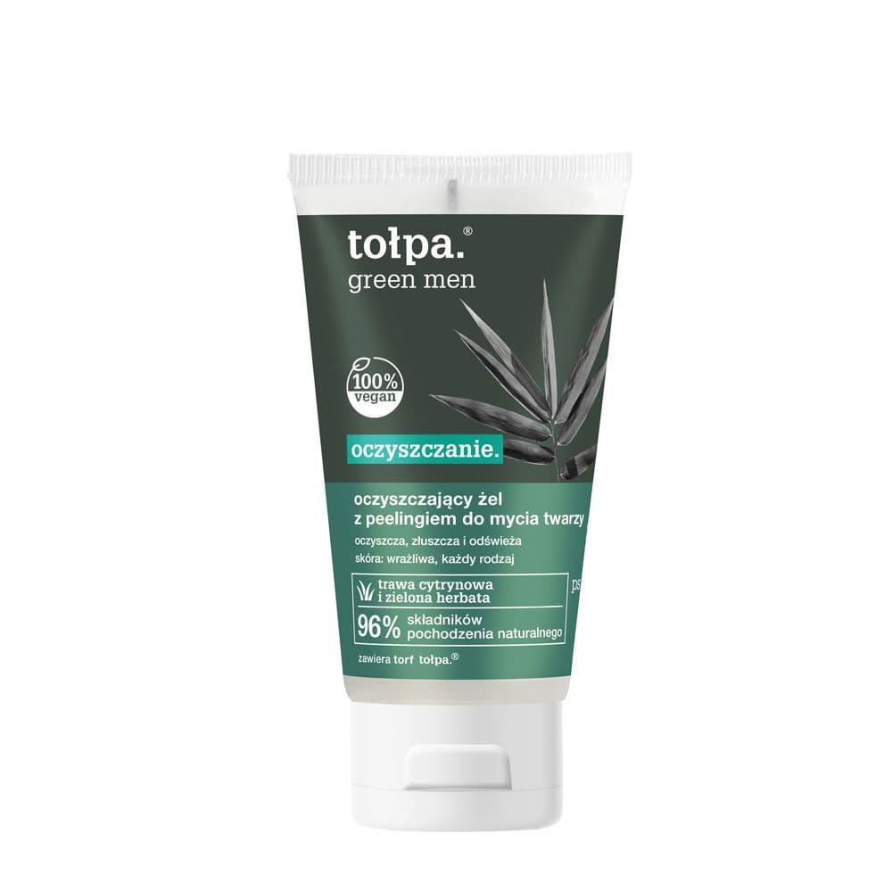 Green Men Oczyszczający żel- peeling do mycia twarzy