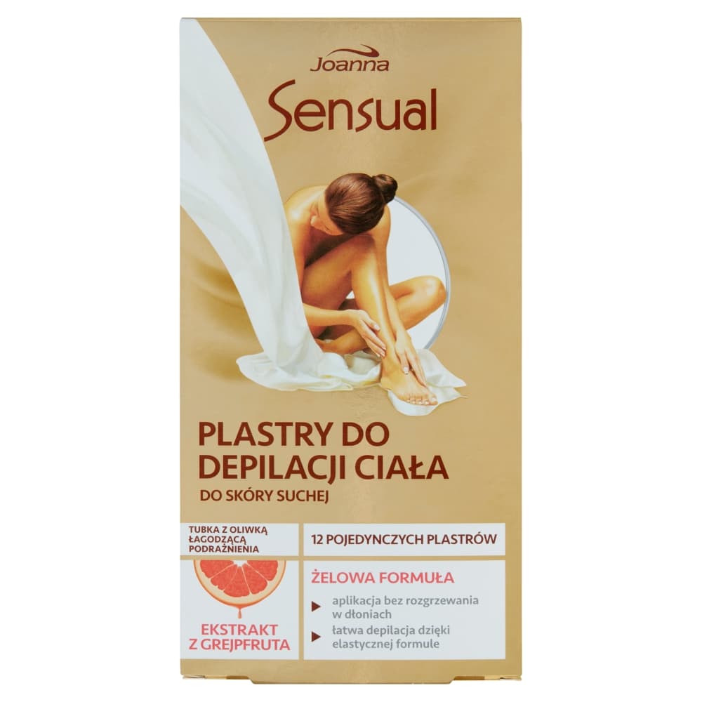 Sensual Żelowe plastry do depilacji ciała, Grejfrut