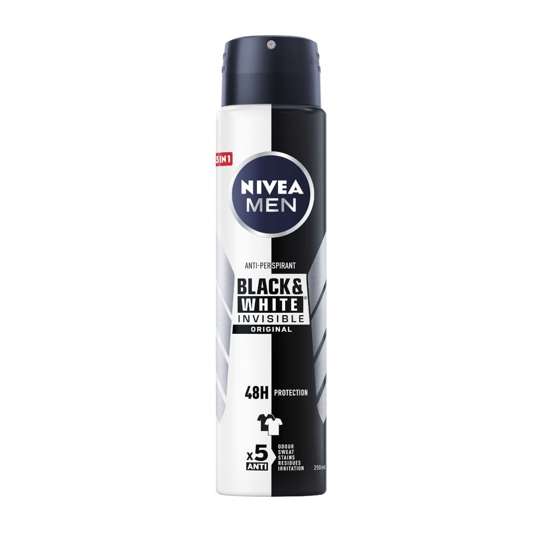 MEN Black & White Invisible Original antyperspirant w sprayu