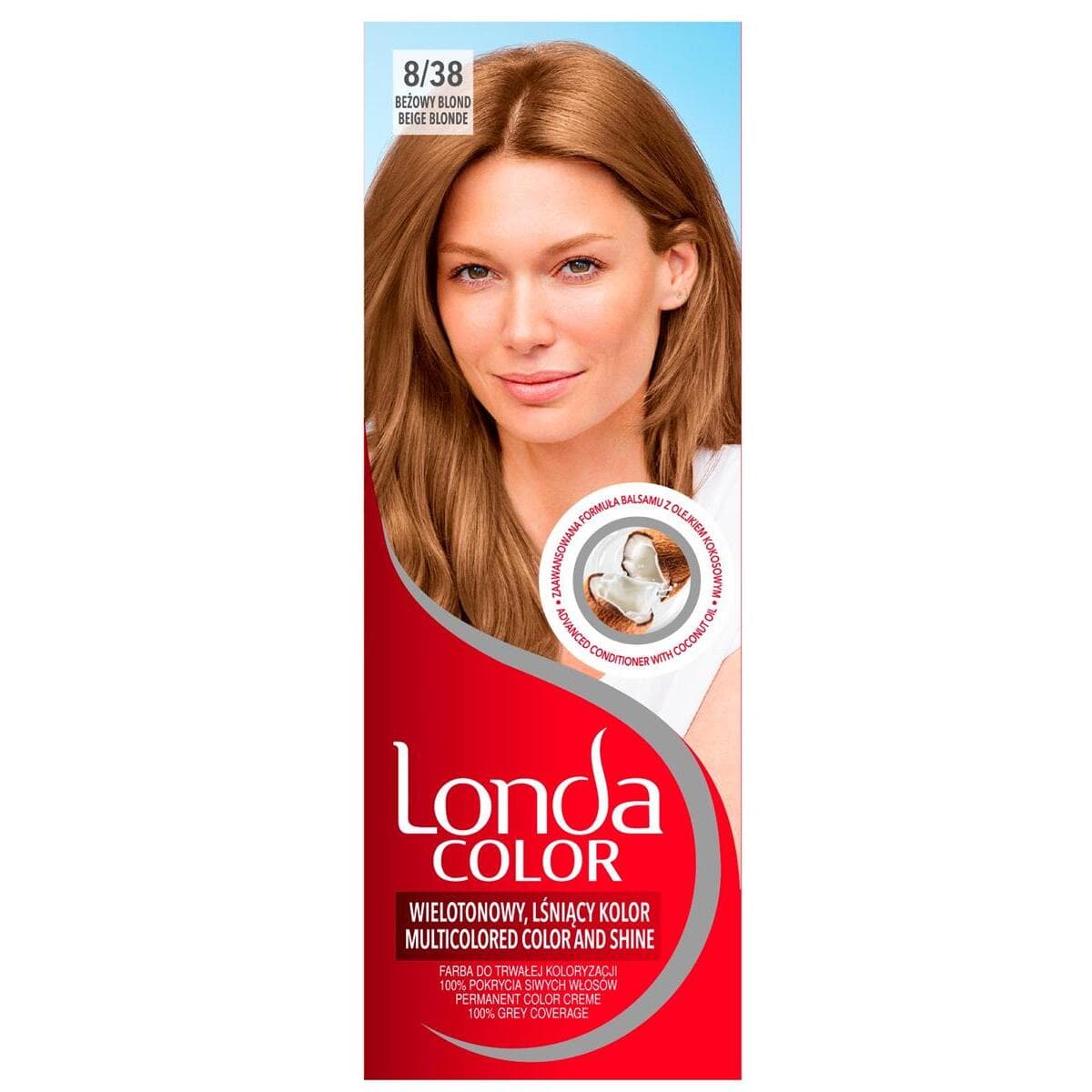 COLOR - PERMANENT COLOR CREME - Farba do trwałej koloryzacji włosów - 8/38 - BEŻOWY BLOND
