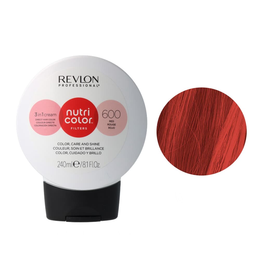 Revlon Nutri Color Filters, maska koloryzująca bez amoniaku, ognisty czerwony