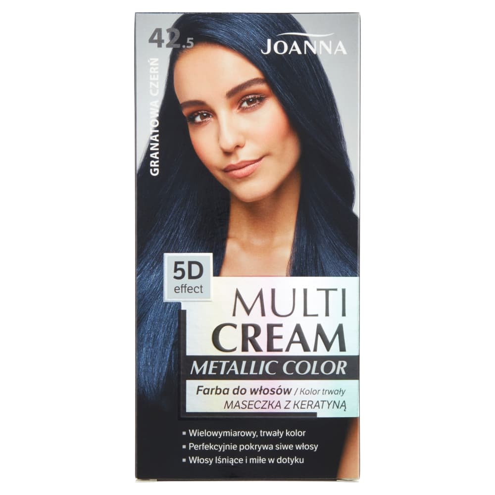 Multi Cream Metallic Color - Trwała farba do włosów - 42.5 Granatowa Czerń