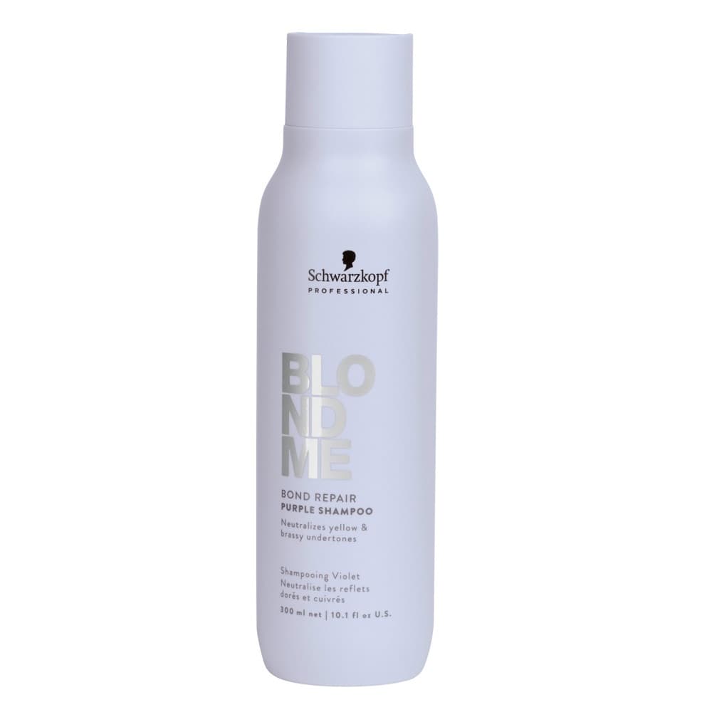 Schwarzkopf BlondMe Bond Repair Purple, szampon fioletowy neutralizujący kolor włosów blond