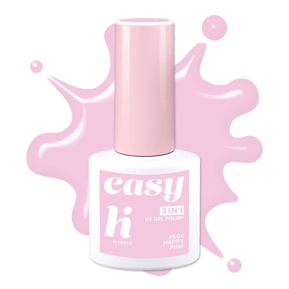 EASY 3in1, lakier hybrydowy, #604 Happy Pink