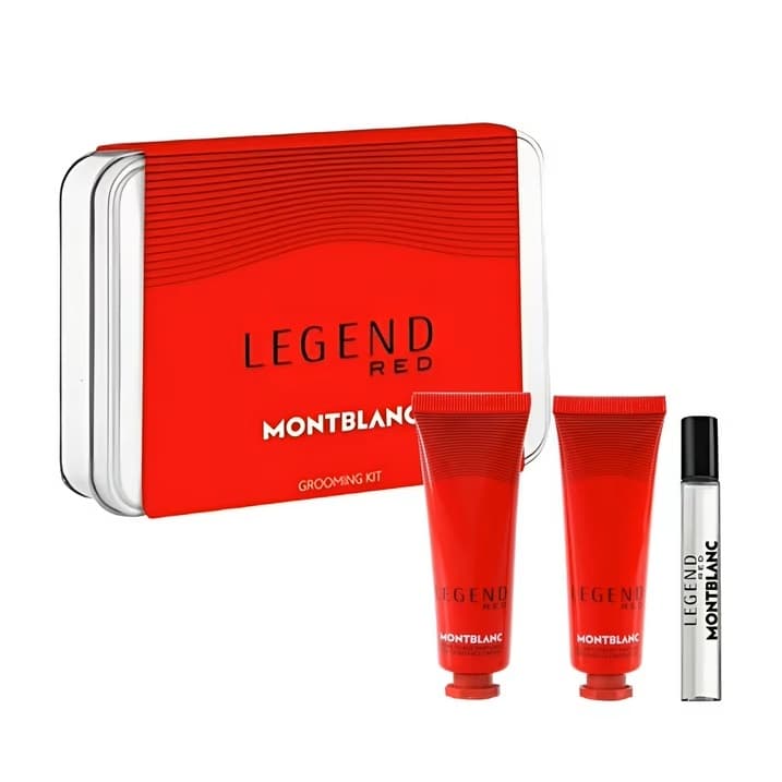 Mont Blanc Legend Red zestaw miniatura wody perfumowanej spray + krem do twarzy + żel oczyszczający (M)