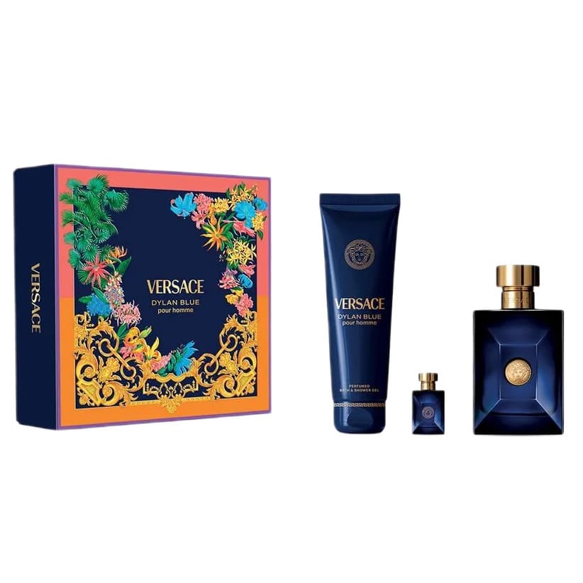 Pour Homme Dylan Blue zestaw woda toaletowa spray + woda toaletowa spray + żel pod prysznic (M)
