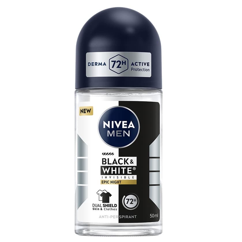 Men Deo Roll-on Black&White, Antyperspirant, Epic Night