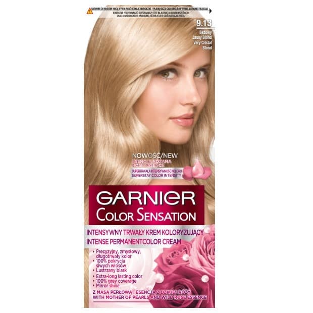 Color Sensation Krem koloryzujący do włosów 9.13 Krystaliczny Beżowy Jasny Blond