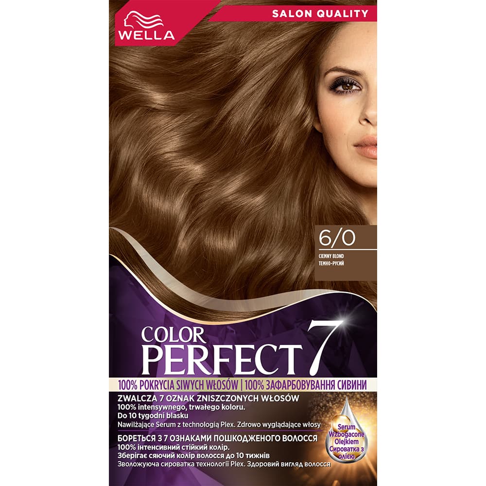 Color Perfect 7, farba do włosów, 6/0 ciemny blond