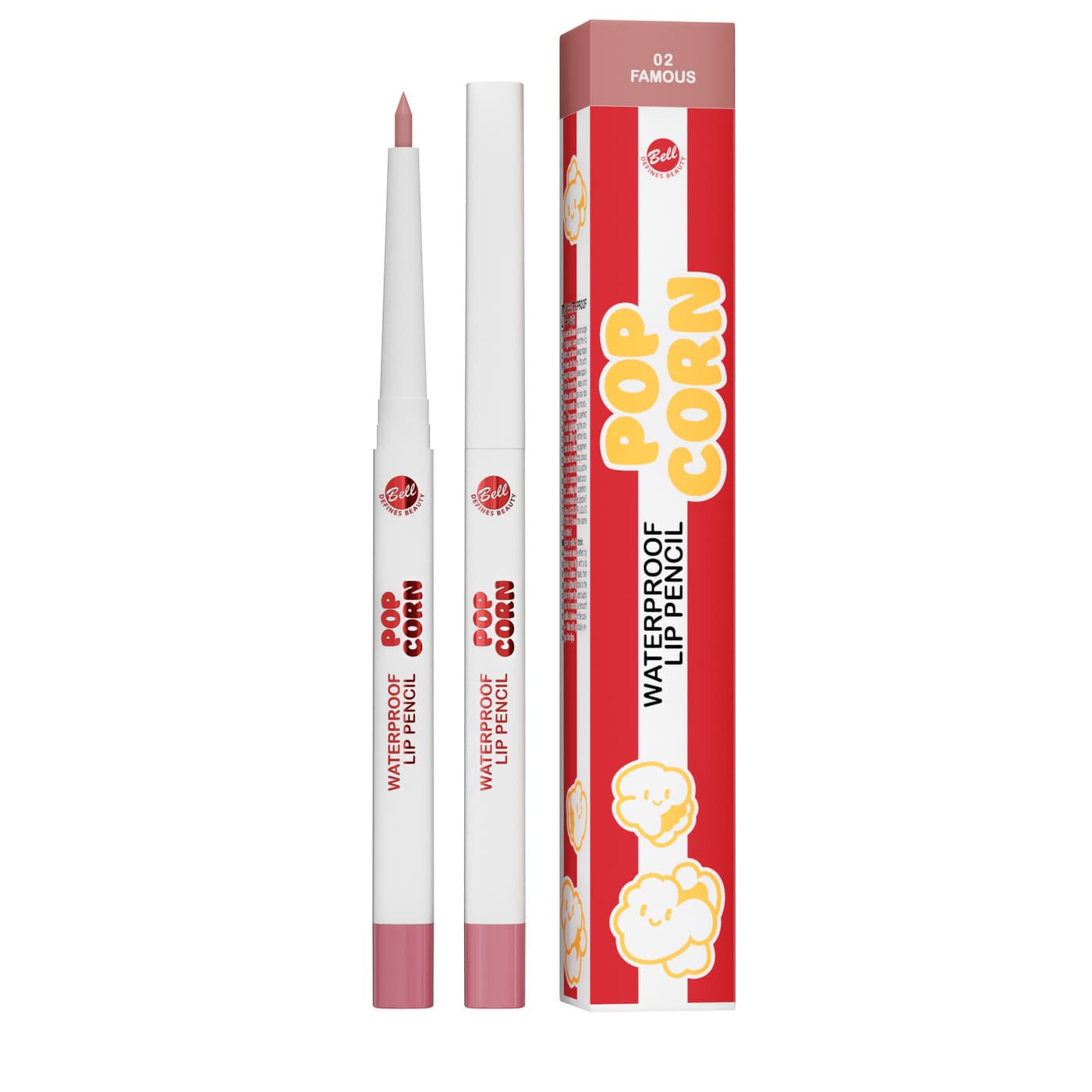 Popcorn, wodoodporna kredka do ust, 002