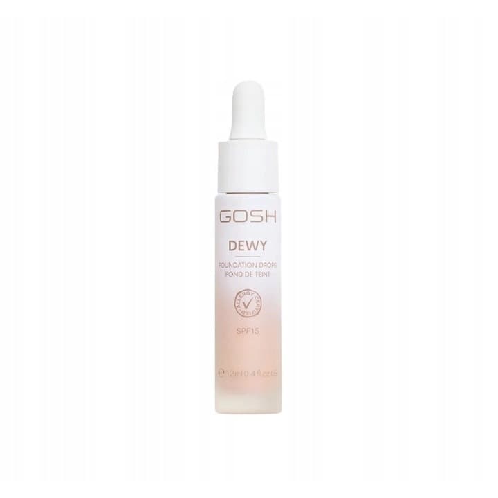Gosh Dewy Foundation Drops, rozświetlający podkład w kroplach, 006