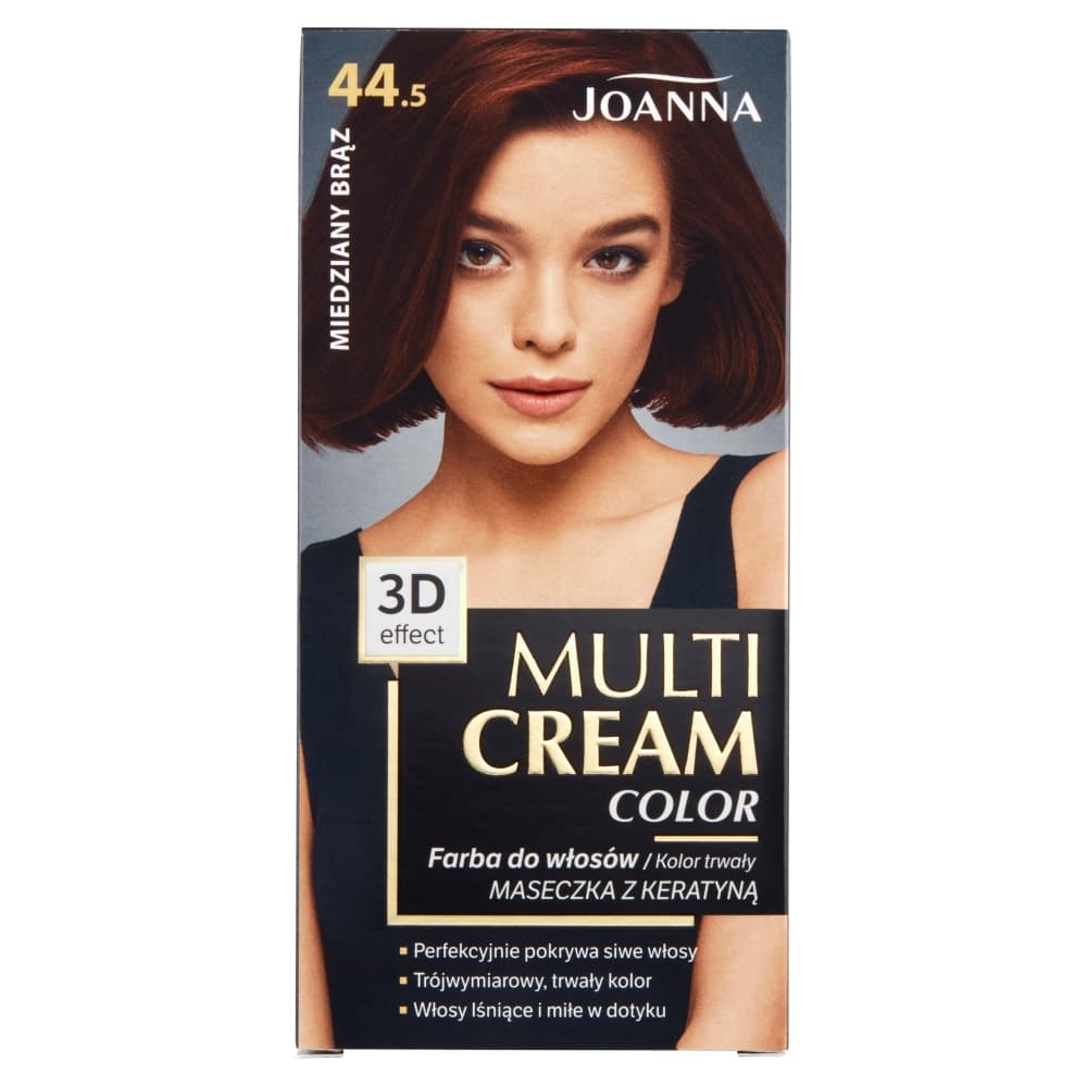 Multi Cream Color - Trwała farba do włosów - 44.5 Miedziany Brąz