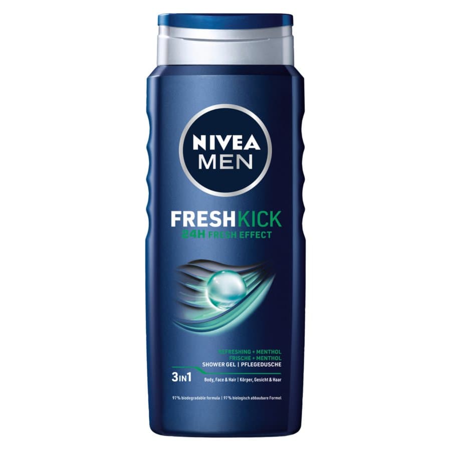 Men Fresh Kick 3w1 Męski Żel Pod Prysznic Szampon Do Włosów