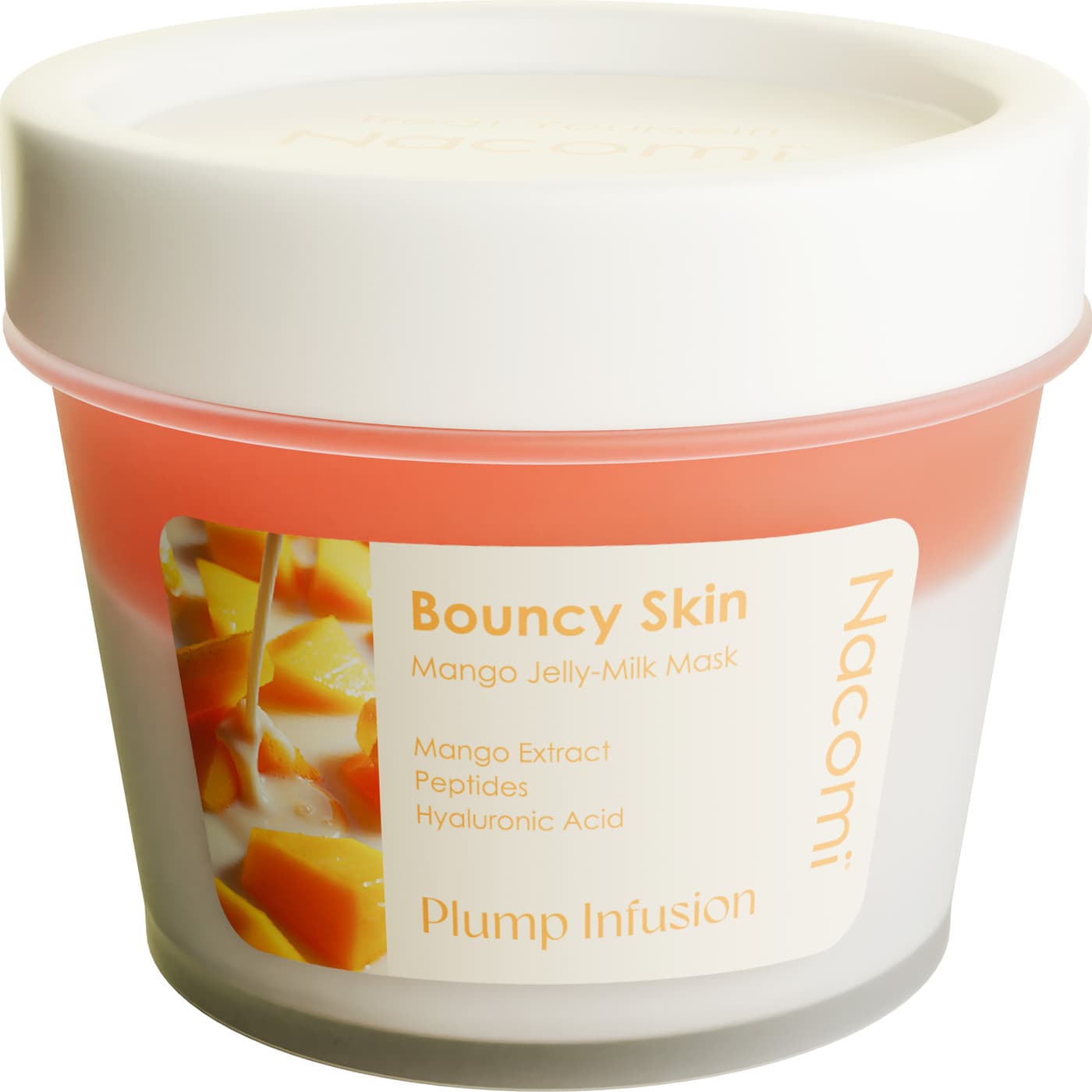 Bouncy Skin Mango Jelly Milk Maska do twarzy wygładzająco-ujędrniająca - Mango