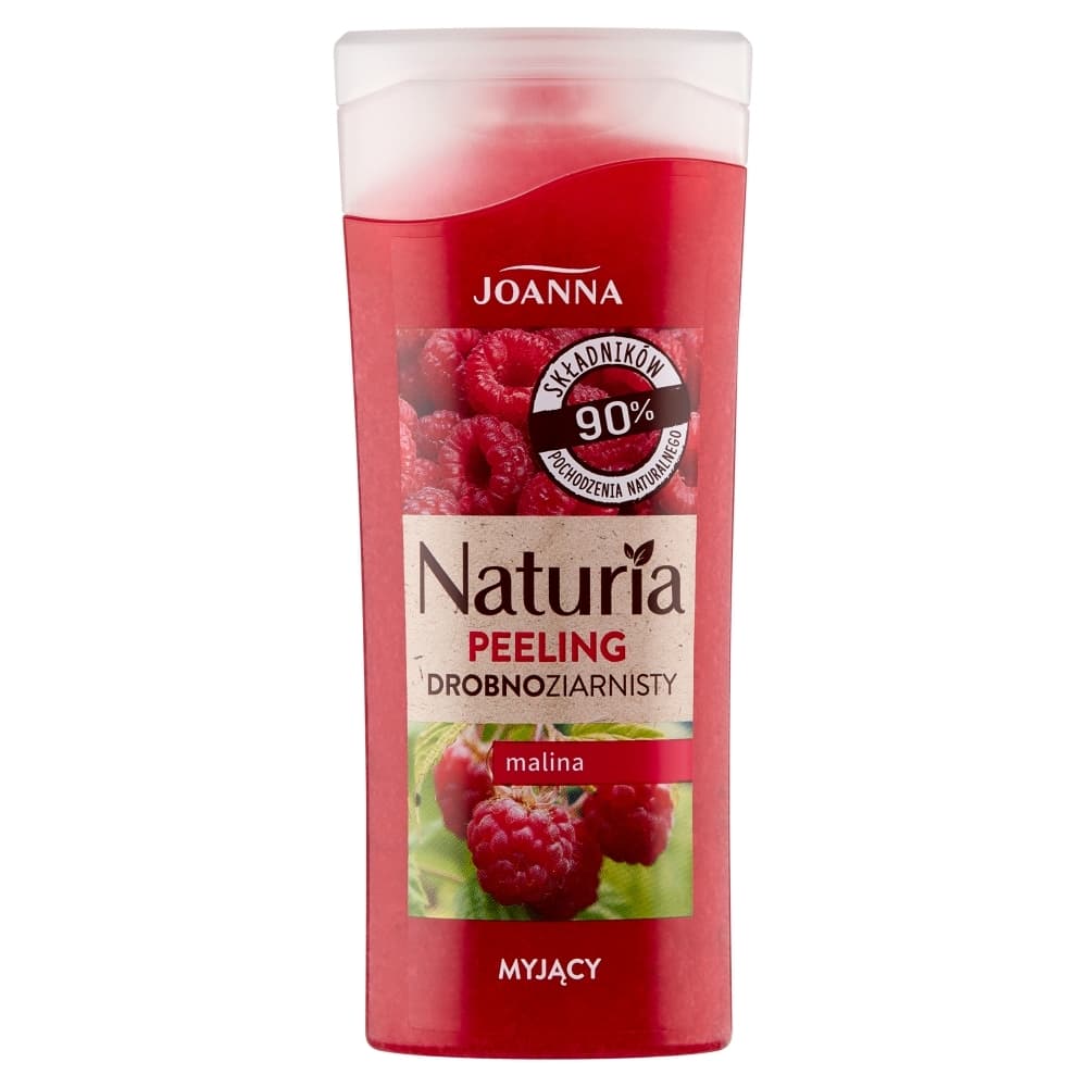 Naturia - Drobnoziarnisty peeling myjący do ciała - Malina -