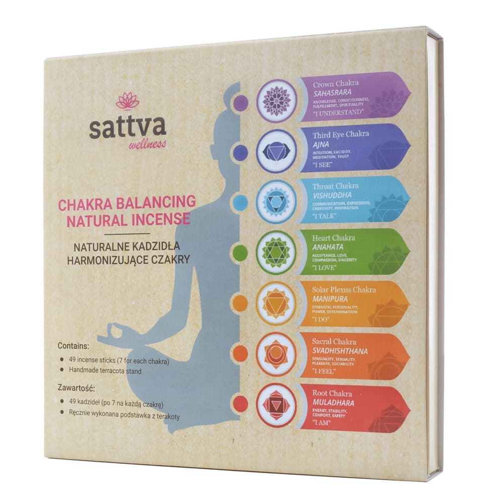 Sattva Chakra Balancing Natural Incense naturalne kadzidła harmonizujące czakry