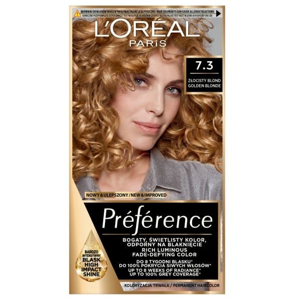 Paris Preference Farba do włosów 7.3 Golden Blonde