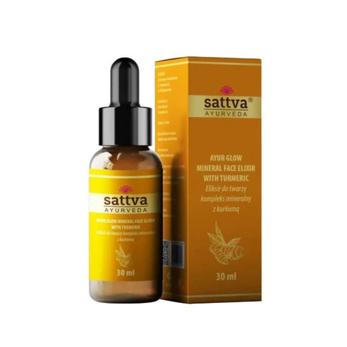 Sattva Ayur Glow serum do twarzy z kurkumą i kompleksem mineralnym