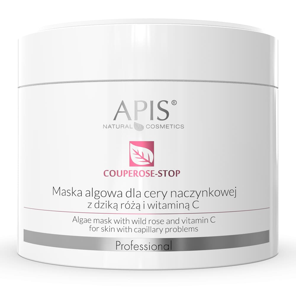 Maska algowa dla cery naczynkowej z dziką różą i witaminą C