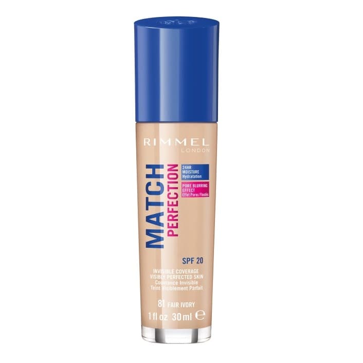RIMMEL - MATCH PERFECTION FOUNDATION - Kryjący pokład do twarzy - - 81 - FAIR IVORY