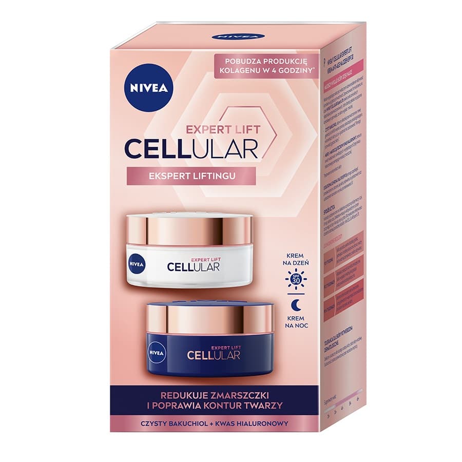 Cellular Expert Lift zestaw kremów do twarzy, krem do twarzy na dzień SPF 30, krem do twarzy na noc