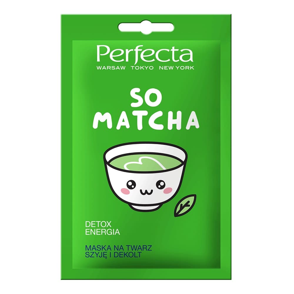 So Matcha maska na twarz szyję i dekolt detox & energia