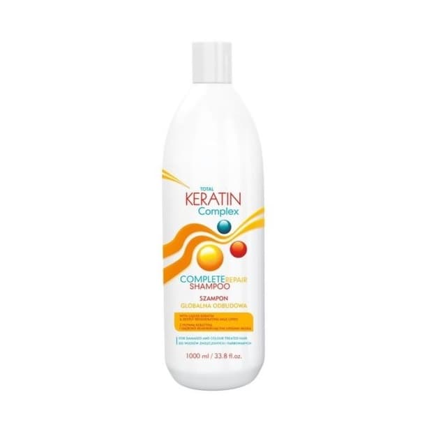 Total Keratin Complex, szampon do odbudowy włosów zniszczonych i farbowanych