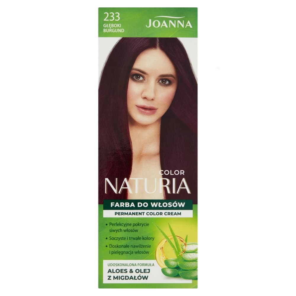 Naturia Color, farba do włosów nr 233 Głęboki Burgund